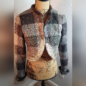 True meaning jacket with real fur trim.